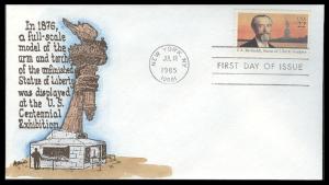 #2147 Frederic Auguste Bartholdi Weddle FDC