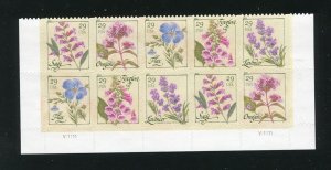 4505 - 4509 Herbs Plate Block of 10 29¢ Stamps MNH