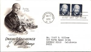 FDC 1973 SC #1393 Artcraft Cachet - Washington DC - Pair - J1886