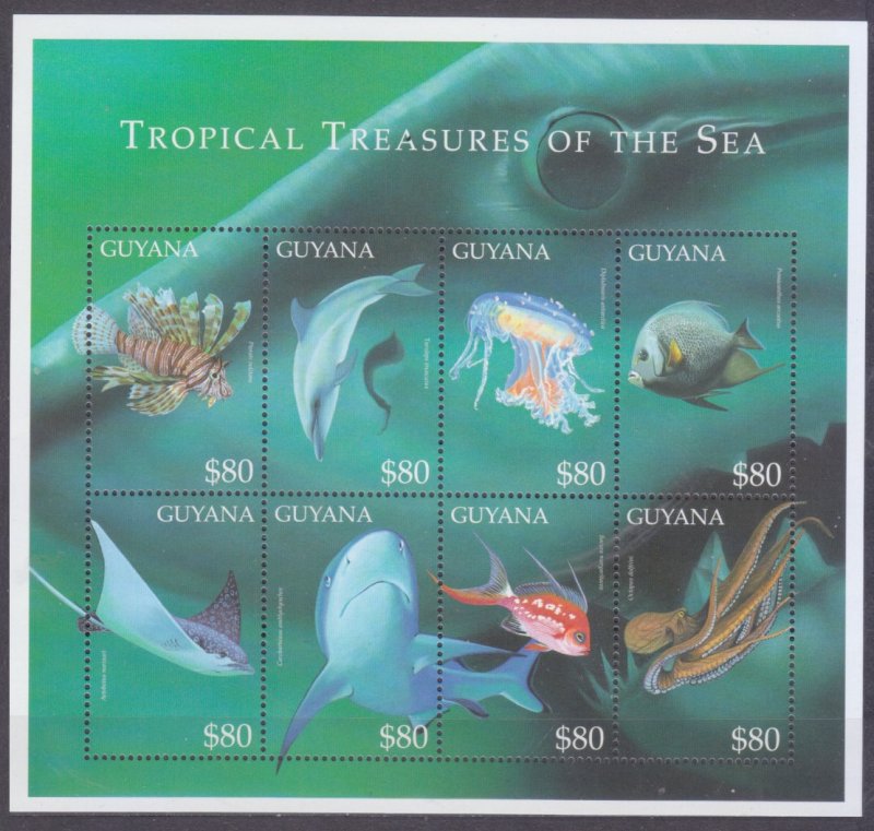 2000 Guyana 6764-6771KL Sea fauna 11,00 €