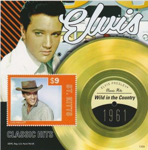 St Kitts - 2013 Elvis Presley Wild in the Country Stamp S/S STK1309