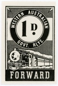 (I.B) Australia - Western Australia Railways : Parcels 1d