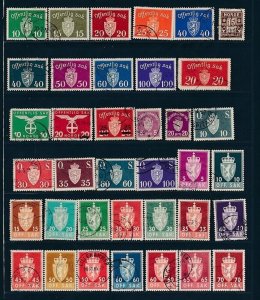D398000 Norway Nice selection of VFU Used stamps