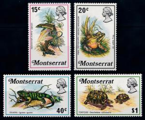 [65726] Montserrat 1972 Reptiles Amphibians Frog Tortoise Lizard  MLH