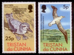 Tristan Da Cunha 1982 SC# 318-9 Birds MNH-OG E32