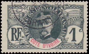 Ivory Coast #21, Incomplete Set, 1906-1907, Used