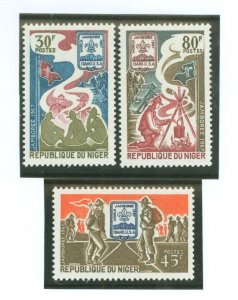 Niger #196-198 Mint (NH) Single (Complete Set) (Scouts)