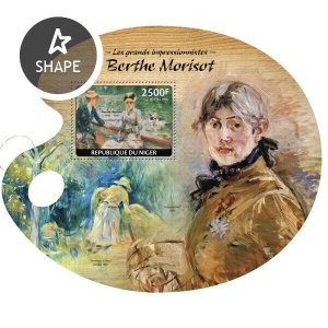 Art Berthe Morisot Stamps Niger 2014 MNH Paintings Great Impressionists 1v S/S