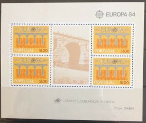 PORTUGAL  EUROPA SHEET 1984 SGMS1959 CAT £14