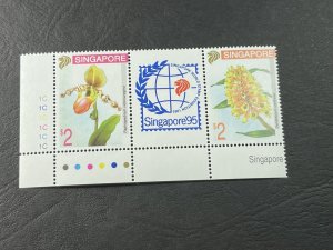 SINGAPORE # 685-686(686a)--MINT/NEVER HINGED--PLATE #  PAIR--1994(LOTB)