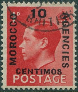 Morocco Agencies 1936 SG161 10c on 1d red KEVIII FU