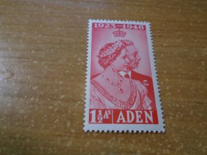 Aden  #  30  Mint LH  Silver wedding