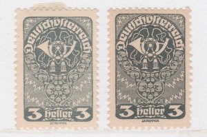 Austria 1919 3 Hellers Color Gray and Black-Grey Mi 255xb MNH** A30P3F40434-