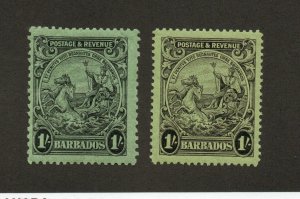 Barbados - SG# 2437a & 237b  MVLH / Perf 13 1/2 x 12 1/2     -      Lot 0821342