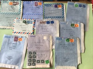 India Aerogrammes Air Mail Letters 10 Items Ref A1326