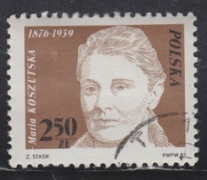 Poland 2485 Maria Koszutska 1981