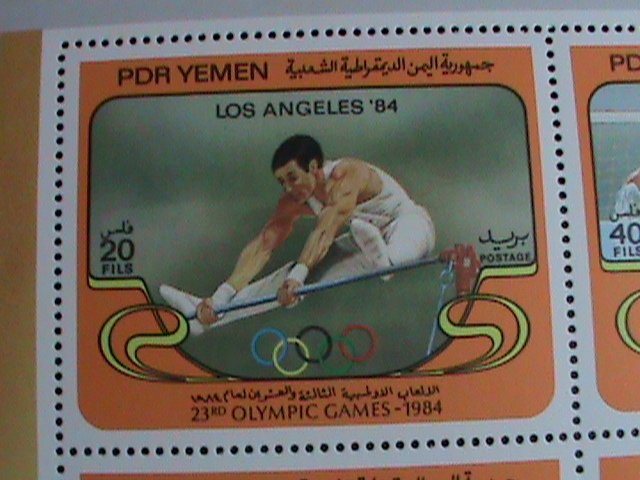 YEMEN STAMP -1984 SUMMER OLYMPIC GAMES-LOS ANGELES-U.S.A. MNH S/S SHEET VF