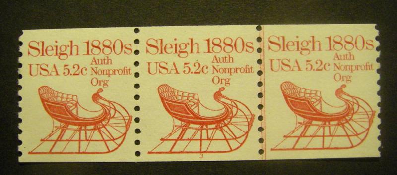 Scott 1900, 5.2 cent Sleigh, PNC3 #3, MNH BEAUTY, KEY