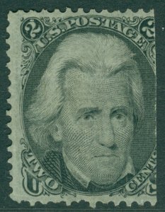 EDW1949SELL : USA 1868 Sc #93 Average-Fine, Mint No Gum. Trimmed perfs Cat $155.