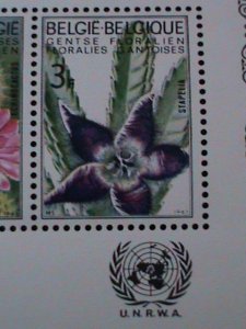 BELGIUM-1970-SC#736a COLORFUL LOVELY ORCHIRDS-MNH-S/S VF WE SHIP TO WORLDWIDE