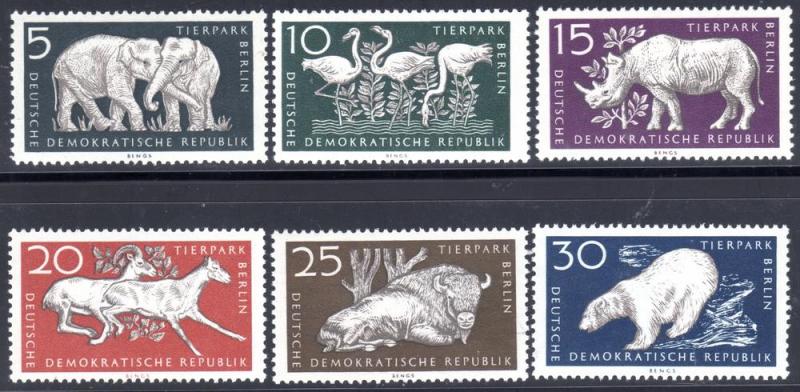  Germany DDR F-VF NH Set #317-322 - MI.#551-556 Value $9.10