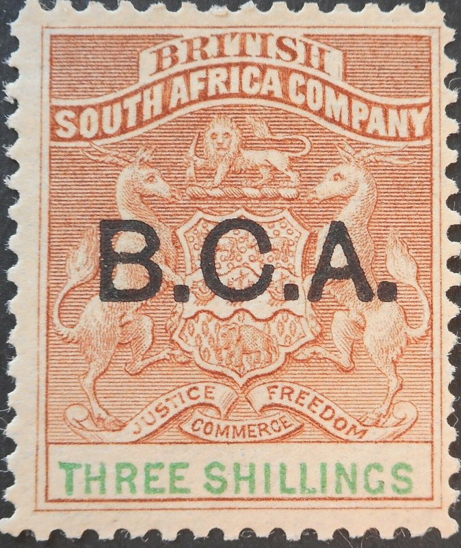 Nyasaland/BCA 1895 Three Shillings SG 10 mint