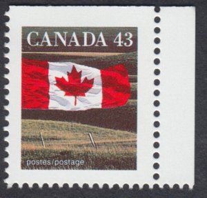 Canada - #1359as Flag Over Field Booklet Stamp - MNH