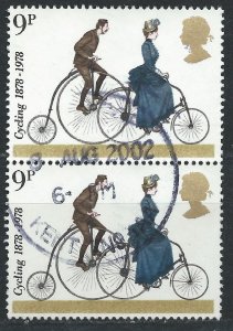 Great Britain 1978 - 9p Cycling pair - SG1067 used
