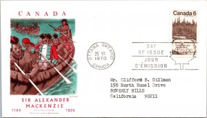 Canada 1970 FDC - Sir Alexander Mackenzie - Ottawa, Ont - J3983