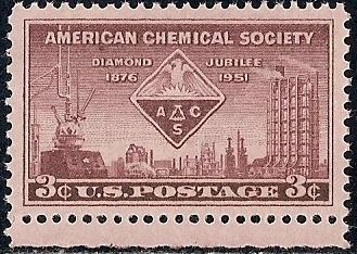 1002 3 cent Chemical Society mint OG NH XXF