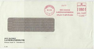 Denmark 1964 from Den Danske Landmandsbank Airmail Large Stamps Cover R 18608