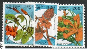 Congo People's Republic; Scott 1016, 1018, 1019;  1993;  Used