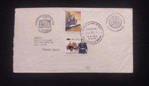 C) 1993. ARGENTINA. INTERNAL MAIL. DOUBLE CHRISTMAS STAMP AND THE 140TH