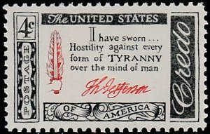 1141 MNH single Quotation from Thomas Jefferson - no per item S&H fees