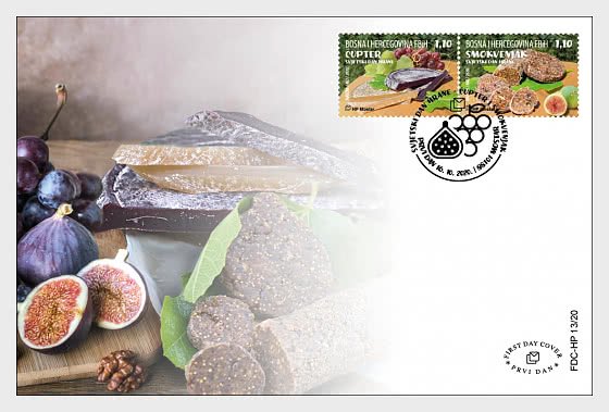 Stamps of Bosnia and Herzegovina Mostar 2020.  World Food Day 2020 - Jelly From