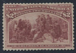 Scott 242 Mint VF-XF expertly regummed   (09/21 TJ)