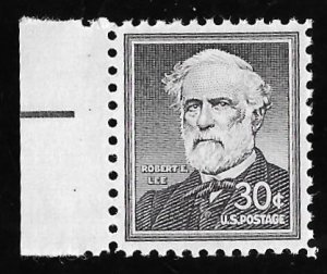 1049A 30 cents 1955 Robert E. Lee Stamp Mint OG NH EGRADED XF 90 XXF