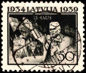 Latvia #207-214, Complete Set(8), 1939, Used