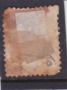 Netherlands a 15c orange from 1864 used