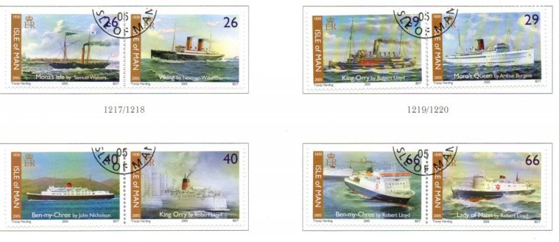 Isle of Man  Sc 1092-5 2005 Steam Packet Co stamp set used