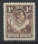 Northern Rhodesia  SG 27  SC# 27 MH  see detail and scan