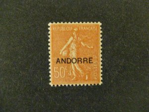 Andorra #12 mint hinged  a22.8 5570