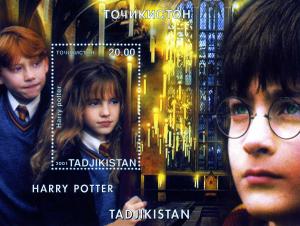 Tajikistan 2001 HARRY POTTER s/s Perforated Mint (NH)