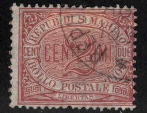 San Marino Scott 3 Used 1895 stamp CV 19$