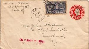 United States Jersey Lodi 1928 numeral duplex  1914-1943  10c Motorcycle Mess...