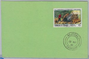 40148 - TRINIDAD & TOBAGO postal history COVER with nice postmark: BEJUCAL 1981