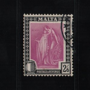 Malta 1922 Two Shilling & Sixpence SG136  - used