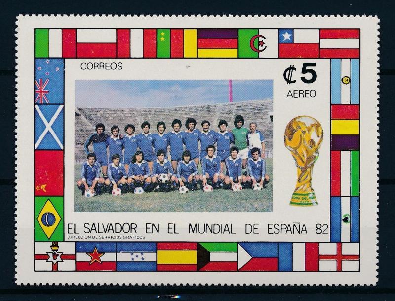 [59380] El Salvador 1982 World Cup Soccer Football Spain MNH Sheet