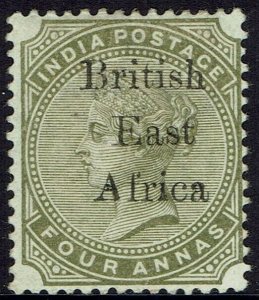 BRITISH EAST AFRICA 1895 QV INDIA 4A 