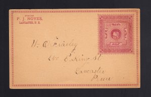 Postal Card FANTASY - P.J. NOYES Lancaster, NH PHARMACEUTICAL Science